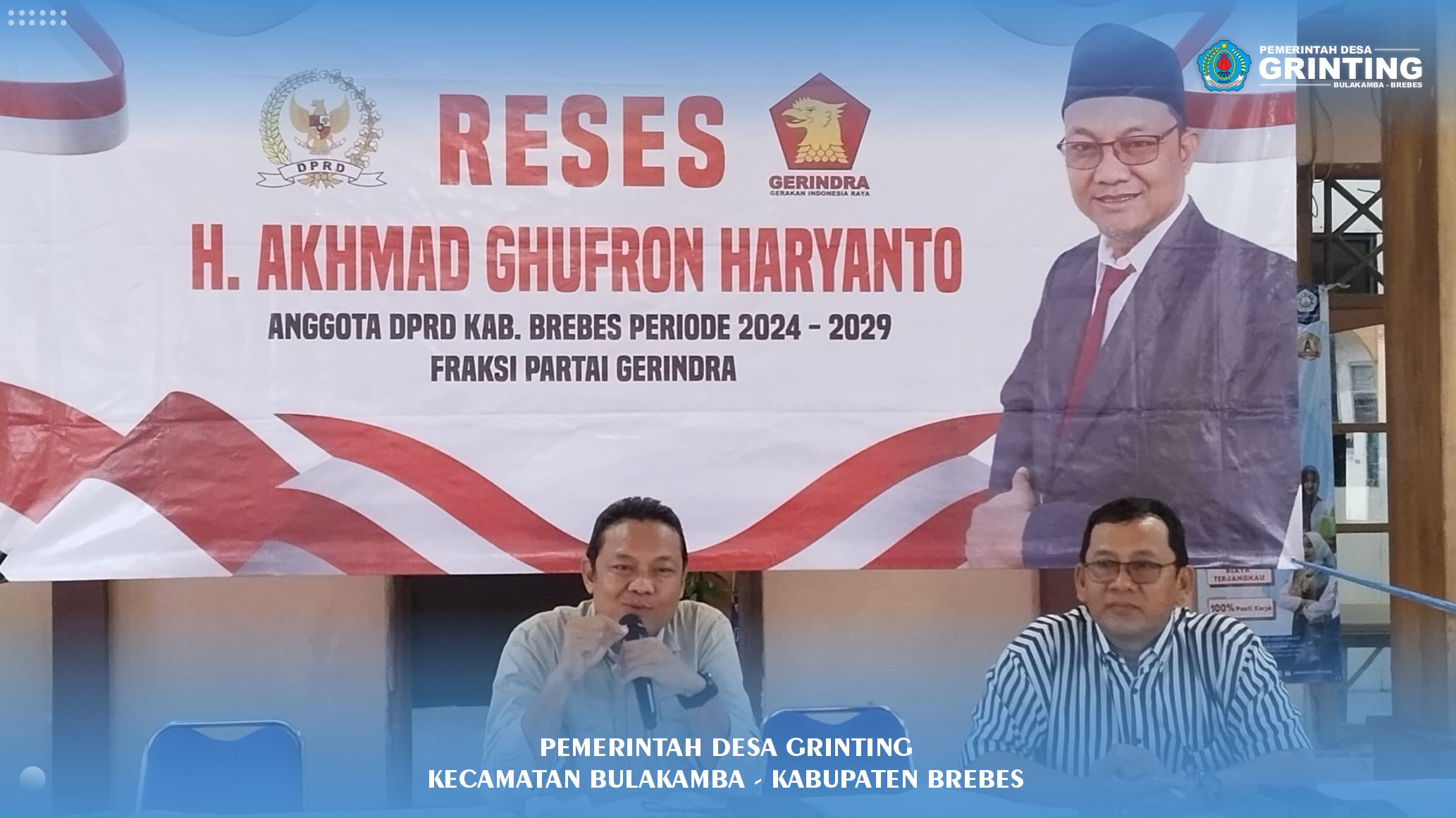 Reses DPRD Brebes di Desa Grinting, H. Akhmad Ghufron Haryanto Serap Aspirasi Warga Didampingi Kades Suhartono 1